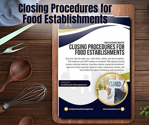 Restaurant Closing SOP Template: Editable Canva Checklist (digital Download) - Etsy UK