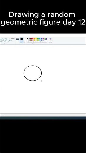 Drawing a random geometric figure day 12 #art #drawing #tutorial