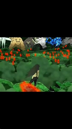 narutoshipuden forth gret ninja wore and 80k sinobi agents one parsent is the ghost madara Uchiha