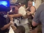 Wild brawl erupts in restaurant over social distancing dispute