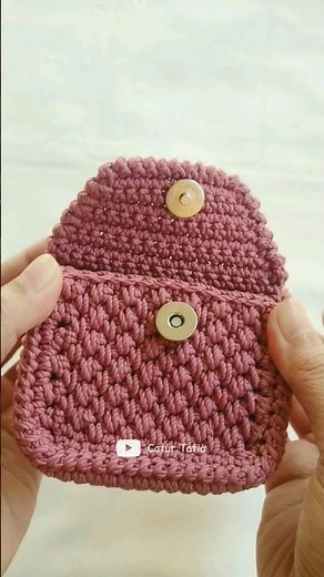 Crochet Wallet easy tutorial | by catur tatia