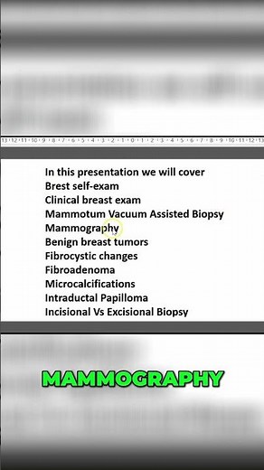 Breast Disease: Symptoms, Exams, and Treatments in 3 Minutes #shorts