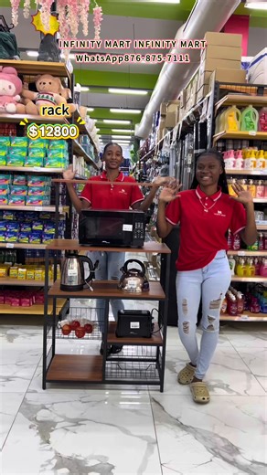 INFINITY MART 📍32 Eastwood Park Rd, Kingston WhatsApp：876-875-7111#microwave #rack #kitchen