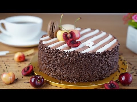 Cup Measure / Black Forest Cake / Forêt Noire / Cherry Chocolate Cake