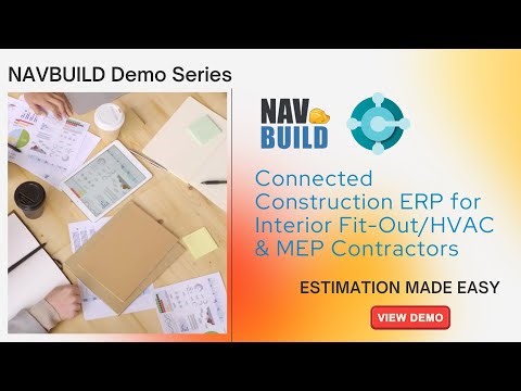NAVBUILD Estimation Module Demo - ERP for Fit- Out Industry.