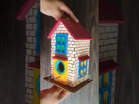 How to Make Bird House/Feeder With Coconut Shell🐦HomeMadeCrafts🦜Easy&SimpleCrafts Bestoutofwaste DIY