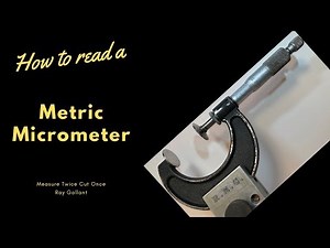 How to read a metric micrometer