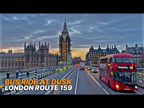 London double-decker bus ride from Southwest London to city centre, Bus 159 - Streatham to Oxford St