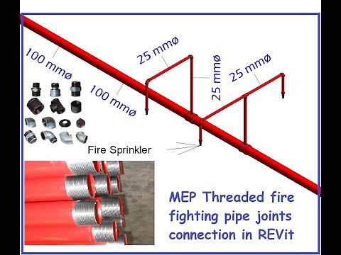 MEP Families Revit - How to create a fire fighting threaded pipe design in revit