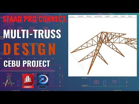 MULTI-TRUSS DESIGN - STAAD PRO CONNECT (STRUCTURE WIZARD)