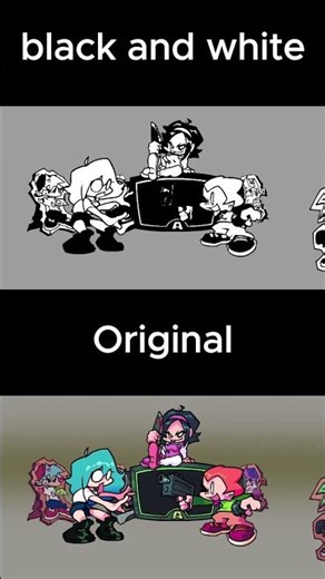 FNF Sky:REBORN mod (1) (Original and black and white) #fnf #fnfmod