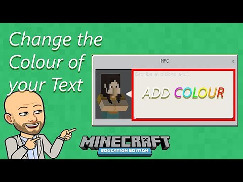 Change the Colour of your Text - Minecraft Education Edition