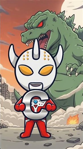 Ultraman ABC vs Godzilla | Fun ESL A-B-C for Kids