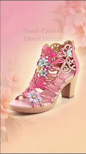 The Most Beautiful Pink Sandals for Summer 🌸 Comfortable & Elegant Floral Shoes#summerfashion