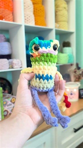 STASH BUSTER! 🐸 Making a Rainbow of Crochet Frogs from Scrap Yarn