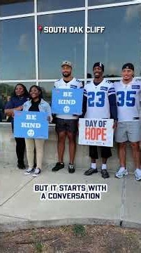 On Day of Hope, Cowboys teammates joined Dak to remind students across DFW that their life matters 💙