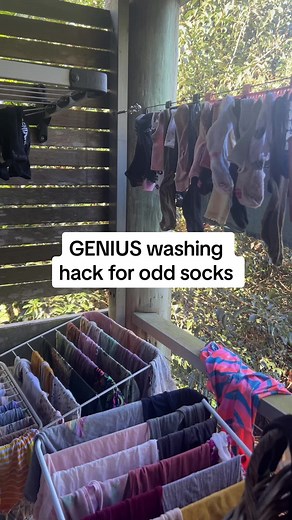Innovative Washing Hack for Odd Socks