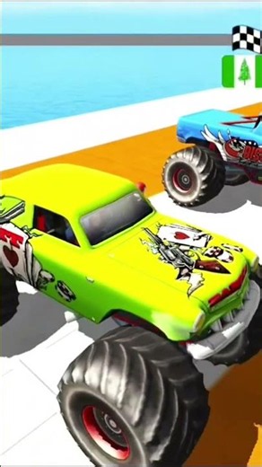 monster truck game 😱 impossible stunt 📍