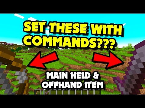 How to Set PLAYER WEAPONS?! Set Held & Offhand Item With Commands in Minecraft 1.21.4+ Java?! [Easy]