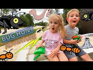 ADVENTURE Walk VACUUM BUG HUNT for KIDS! Rat-Tailed MAGGOT, Beetle, MILLIPEDE, Termite, CRICKET MORE