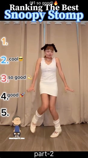 Ranking The Best Snoopy Stomp Dance Trend.Subscribe 🙏🏻 #trend #dance #subscribe