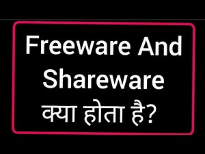 what is freeware and Shareware?