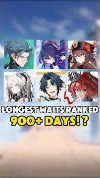 The LONGEST Gacha Rerun Droughts Ranked! 💀 (900+ Days?!)
