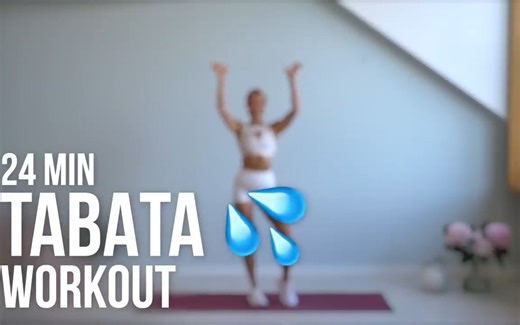 24 MIN TABATA HIIT Cardio Workout - TABATA SONGS LATIN PLAYLIST, Full Body, No E