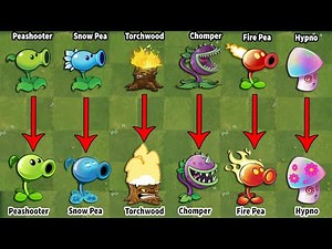 Plants vs Zombies Discovery - All Plants Pvz 1 VS Pvz 2 (Part 1)