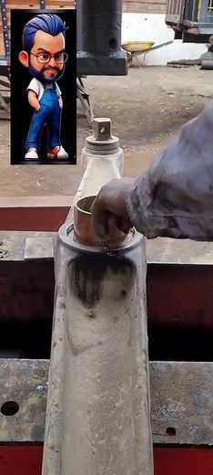 Installing bushings and shells on a Hendrickson tandem suspension connecting rod. #automotivemech...