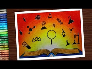 National science day drawing / Poster drawing on National science day - step by step