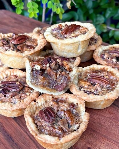 Mini Pecan Pies - (No Corn Syrup)- Petite & Portioned - Perfect for Sharing Season - Easy Recipe