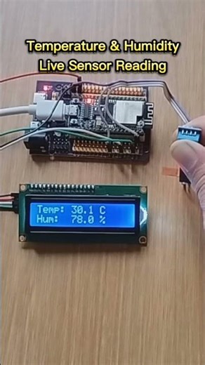 ESP32 + DHT11 + LCD | Temperature & Humidity | No Voice