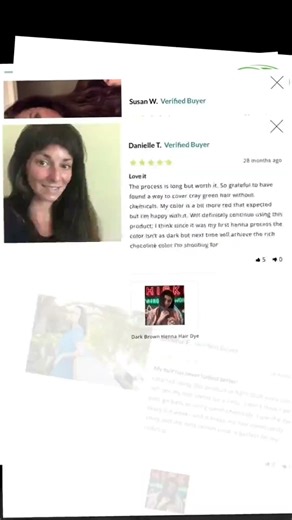 Stunning Dark Brown Henna Hair Dye Reviews #HennaHair #EcoBeauty