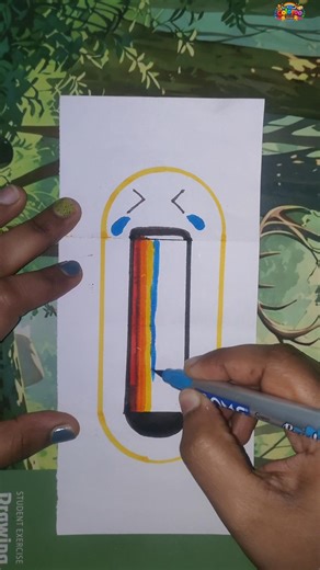 Foldable Smiley Face Drawing | COLOROO KIDS #art #drawing #artandcraft #smile #smiley #littleartists