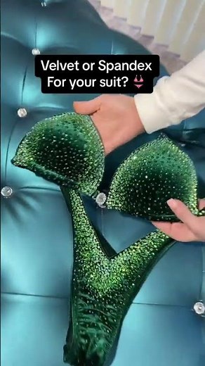 Should you use spandex or velvet for your custom competition suit? #faqs\r \r #saleyla #figurecompetit