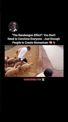 Bandwagon Effect Explained in 29 Seconds 🧠🐐#shorts #shortsfeed