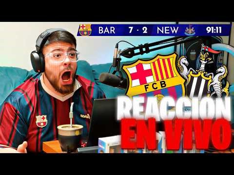 LA COBRA REACCIONA EN VIVO : BARCA VS NEWCASTLE GLOBAL DE 8-3 EN CHAMPIONS Y PASAN A CUARTOS