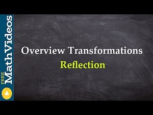 Overview transformations reflections - Online Tutor - Free Math Videos
