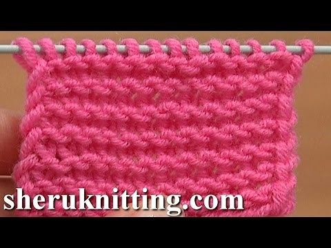 Knit The Garter Stitch Making Twisted Loops Tutorial 6 Part 1 of 4 Way of Knitting The Garter Stitch