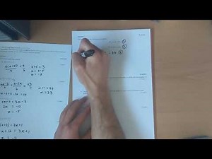 Year 11 Applications: Linear Equations Practice Test (non-calc)
