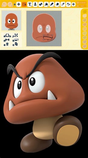 How to make Goomba from Super Mario #goomba #supermario