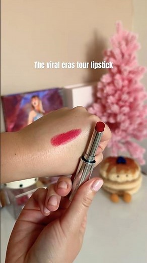 Swatching the viral Eras Tour Lipstick! Mac Ruby True