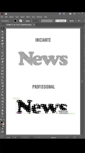 Como APLICAR RETÍCULAS em TEXTO no Illustrator (mantendo editável)