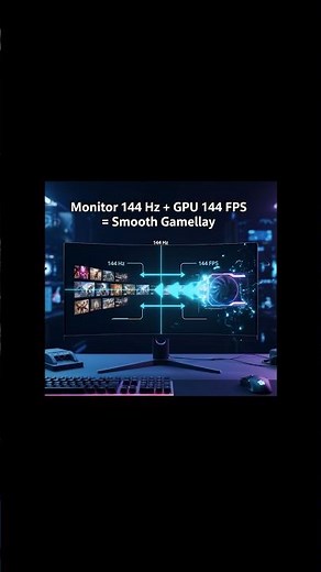 This is Why Your 144Hz Monitor Feels Slow! ⚡#shorts #facts