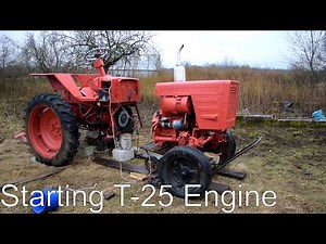 Starting Tractor T-25 Engine (1080p)