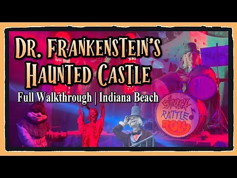 Dr. Frankenstein's Haunted Castle FULL WALKTHROUGH | Indiana Beach | Monticello, IN