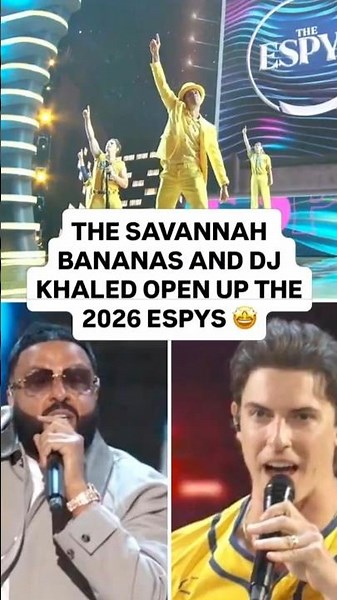 Savannah Bananas x DJ Khaled Open Up The Espys 2026 #djkhaled #espys #rocnation