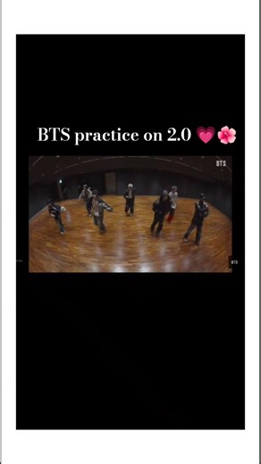 BTS practice on 2.0 #bts #2.0 #practice together #all members so cute and handsome 💗