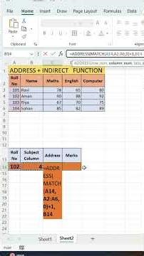 Excel में बिना VLOOKUP के Data Search 😱 | ADDRESS + INDIRECT Formula Trick